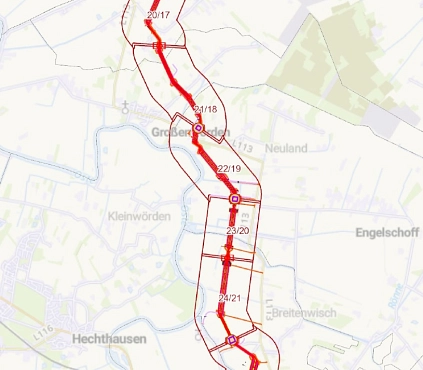 Südlink Sektionskarte 1 Suedlink © Tennet