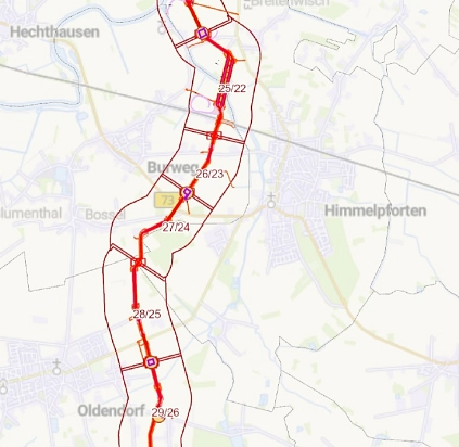 Südlink Sektionskarte 2 Suedlink © Tennet