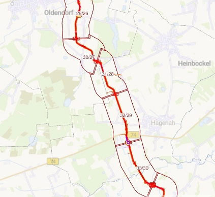 Südlink Sektionskarte 3 Suedlink © Tennet